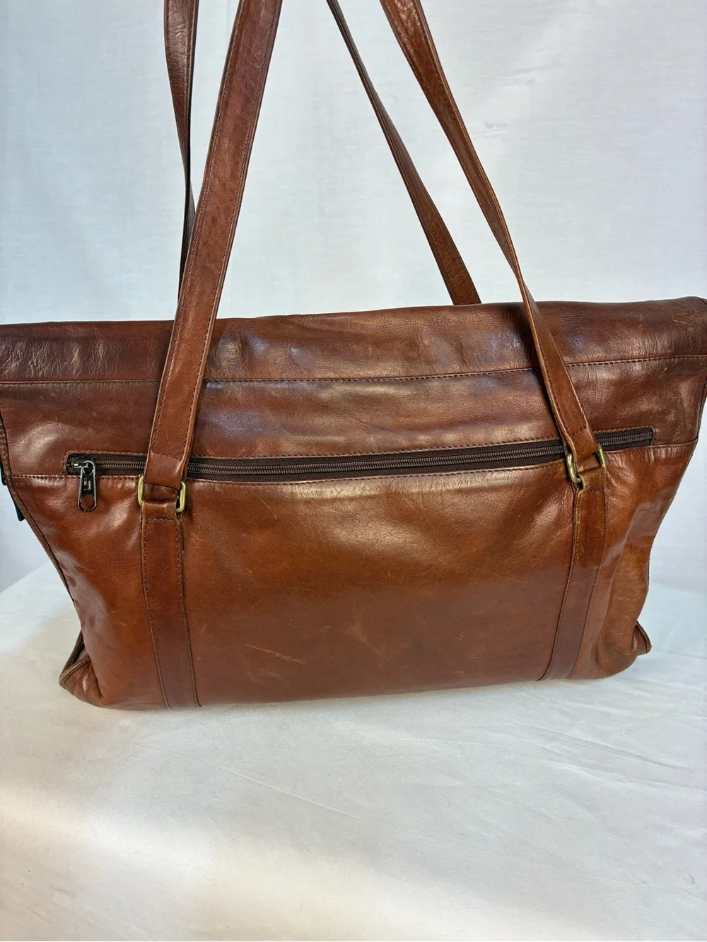 Saddle by Sabina Sabrina Large Leather Shoulder Bag Tote